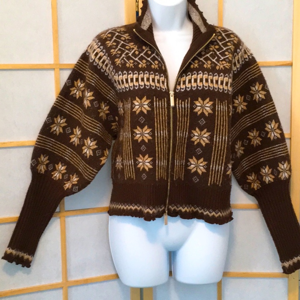 House of Harlow Zip-Up Sweater Size S